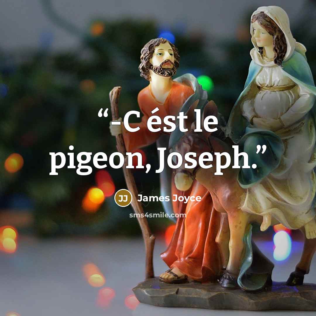 “-C ést le pigeon, Joseph.” quote by James Joyce