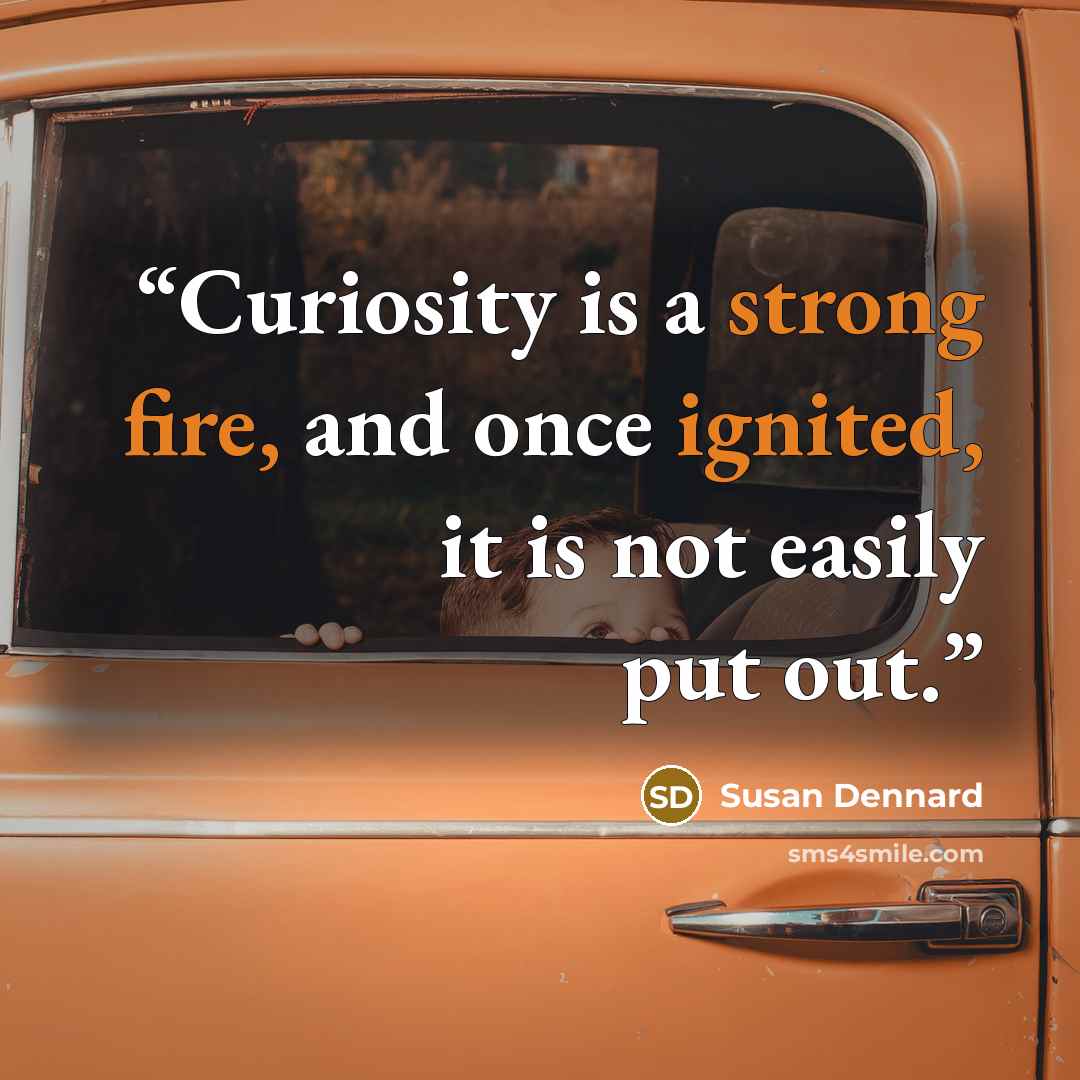 “Curiosity is a strong fire, and once ignited, it is not easily put out.” quote by Susan Dennard