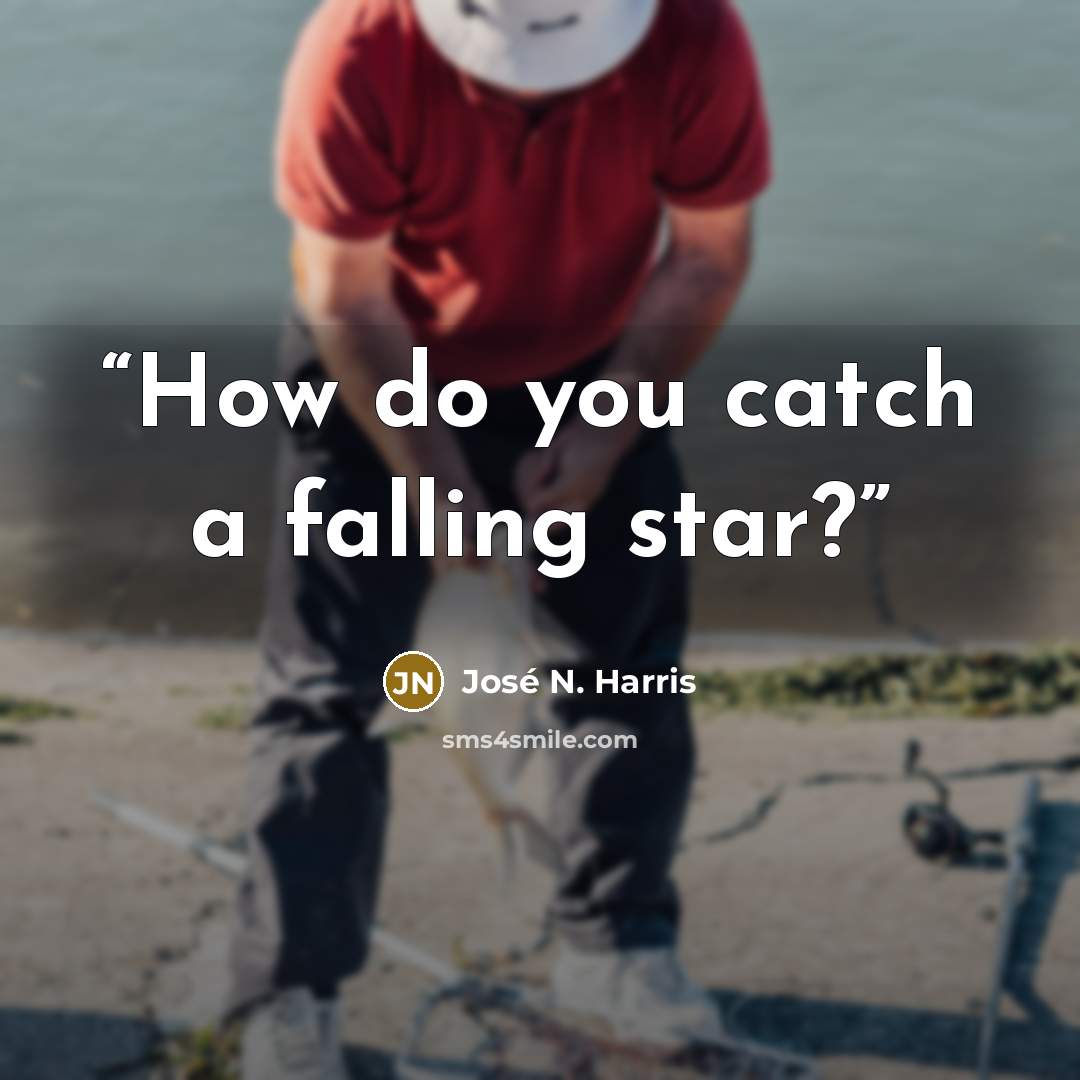 “How do you catch a falling star?” quote by José N. Harris