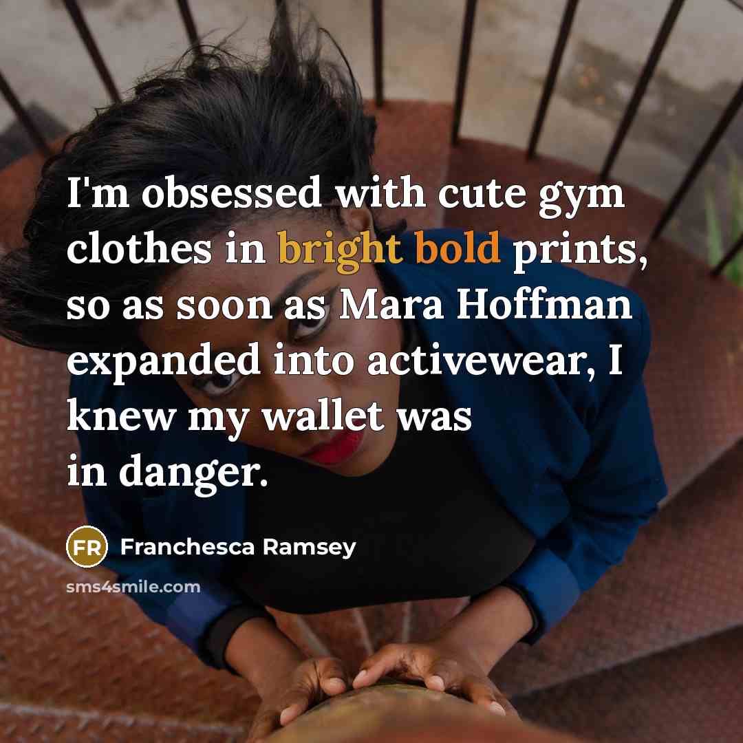 “I'm obsessed with cute gym clothes in bright bold prints, so as soon as Mara Hoffman expanded into activewear, I knew my wallet was in danger.” quote by Franchesca Ramsey