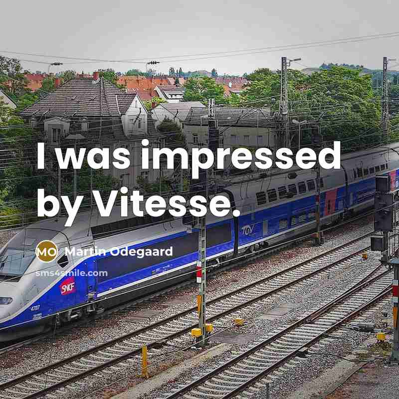 “I was impressed by Vitesse.” quote by Martin Odegaard