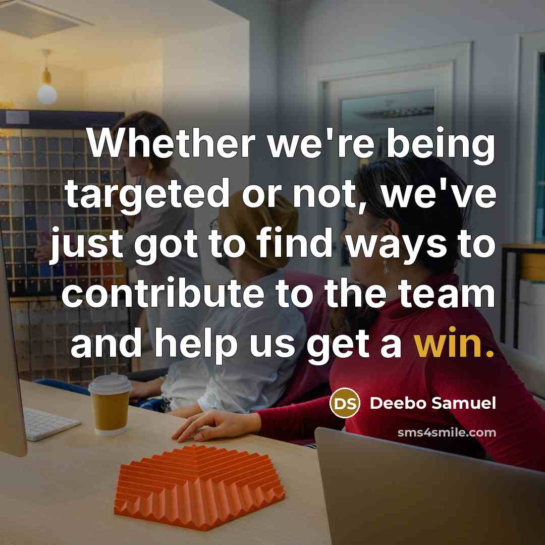 “Whether we're being targeted or not, we've just got to find ways to contribute to the team and help us get a win.” quote by Deebo Samuel