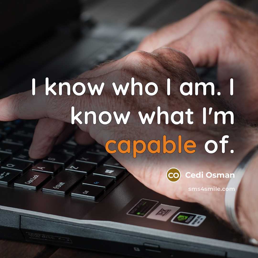“I know who I am. I know what I'm capable of.” quote by Cedi Osman