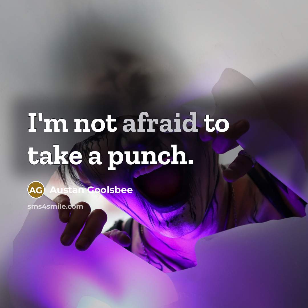 “I'm not afraid to take a punch.” quote by Austan Goolsbee