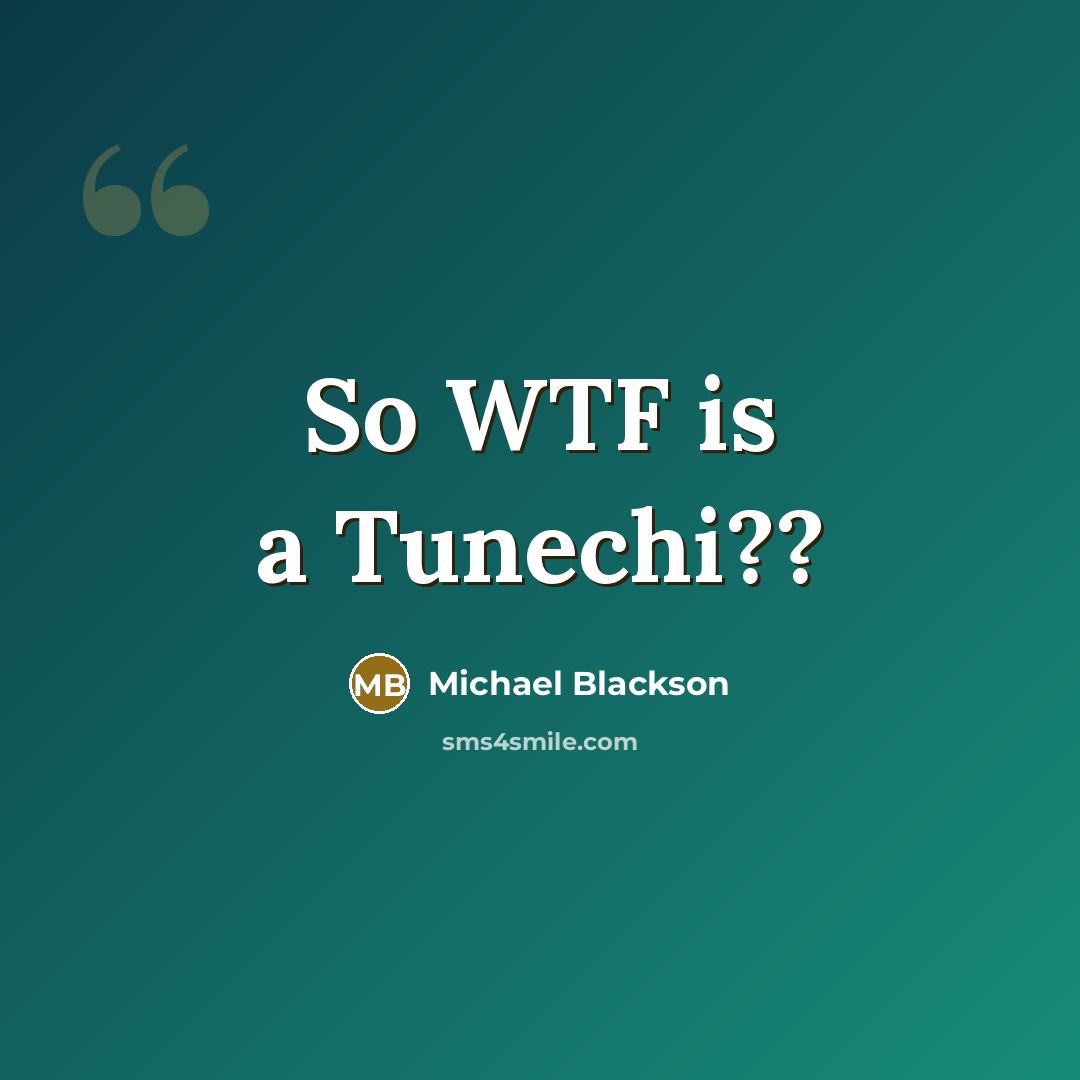 “So WTF is a Tunechi??” quote by Michael Blackson