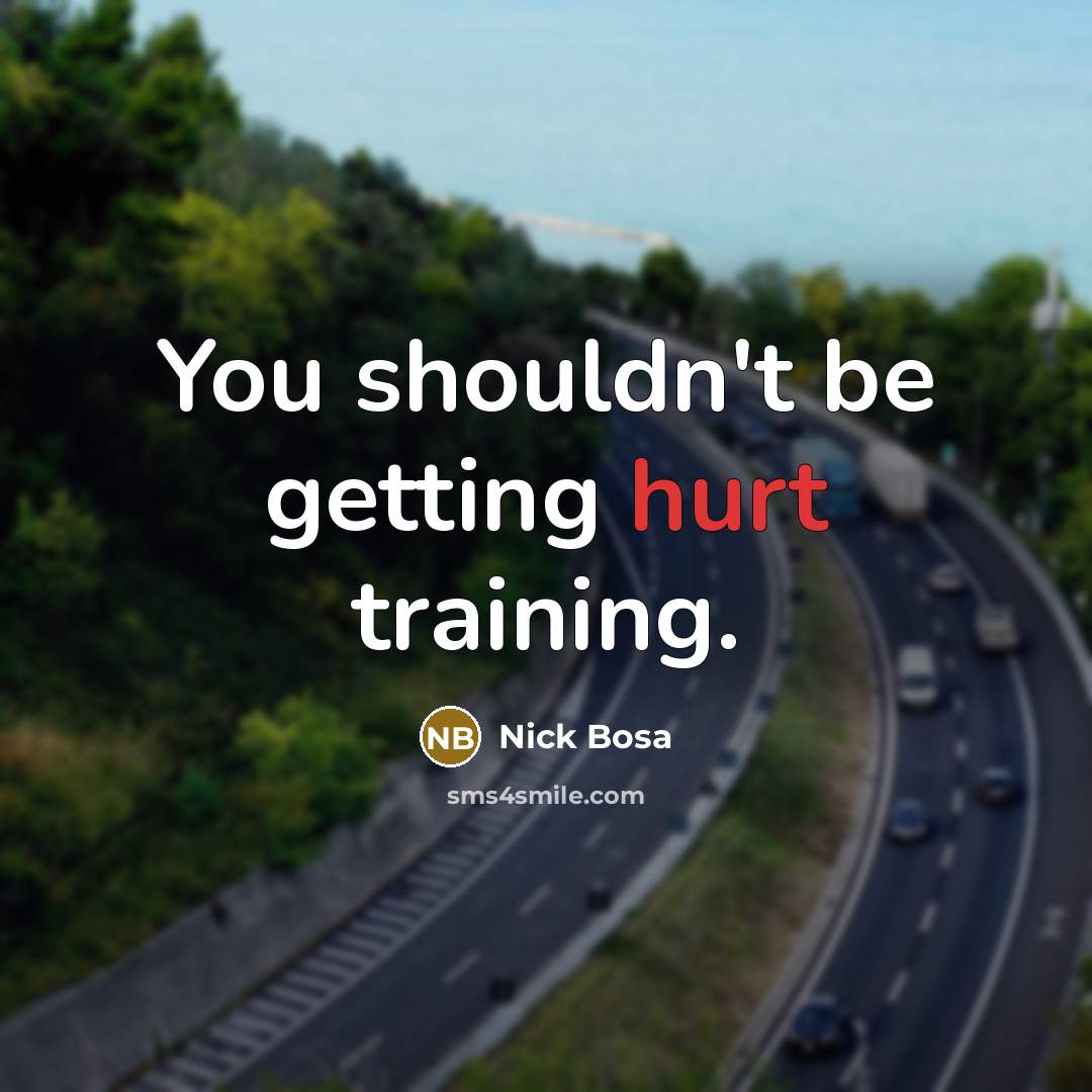 “You shouldn't be getting hurt training.” quote by Nick Bosa