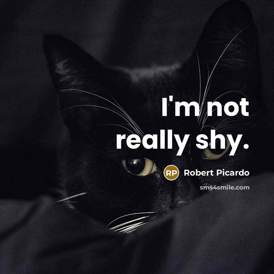 “I'm not really shy.” quote by Robert Picardo