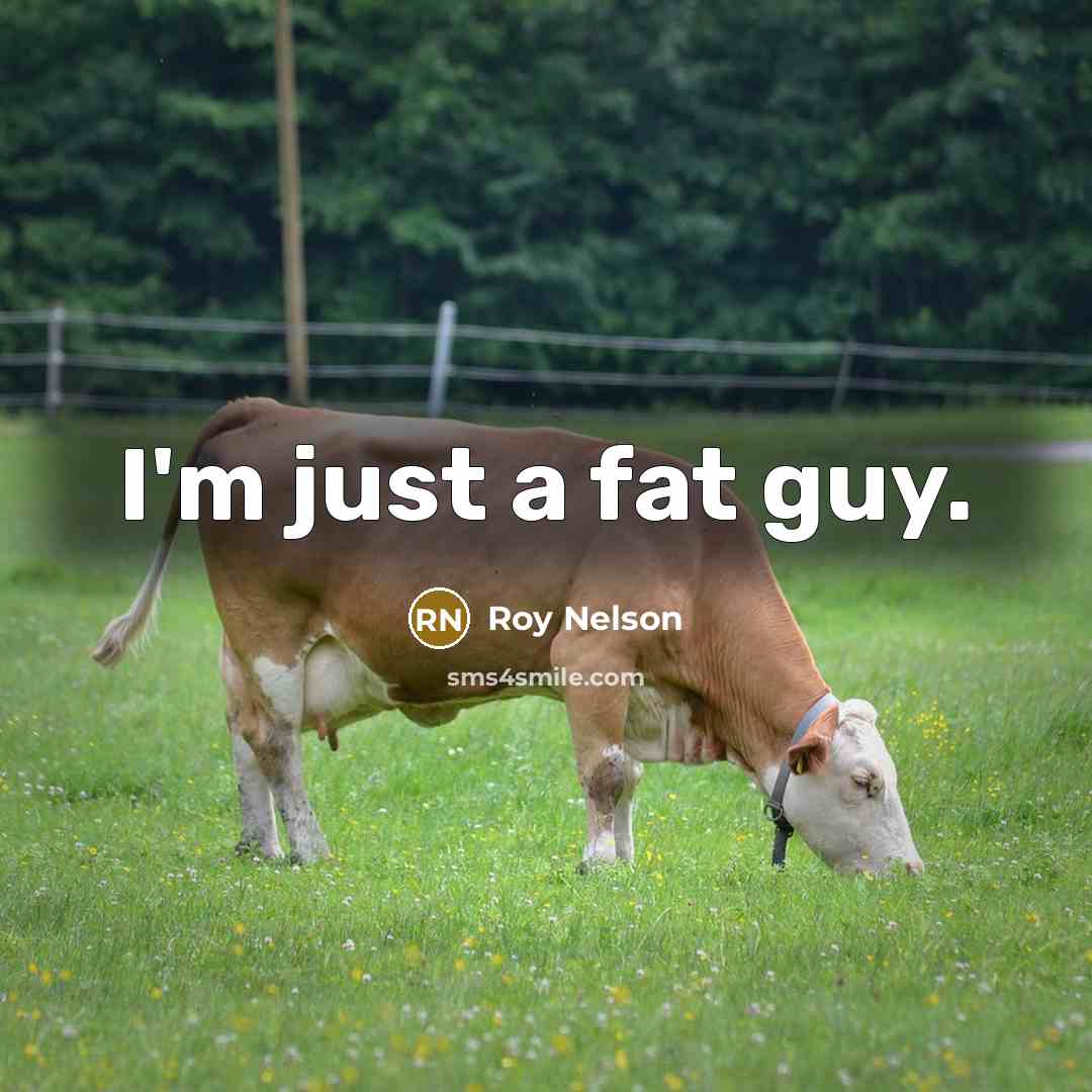 “I'm just a fat guy.” quote by Roy Nelson