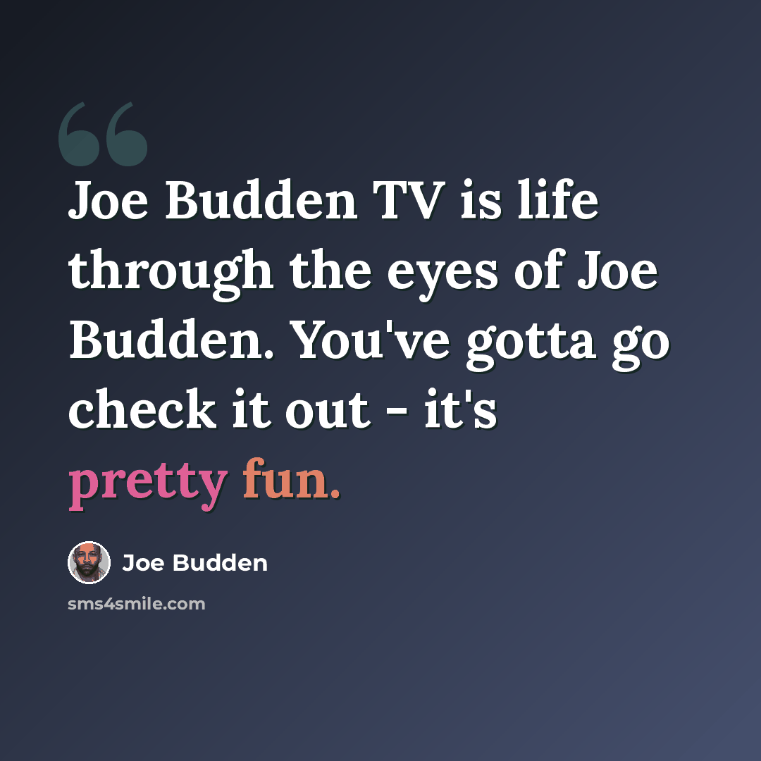 “Joe Budden TV is life through the eyes of Joe Budden. You've gotta go check it out - it's pretty fun.” quote by Joe Budden