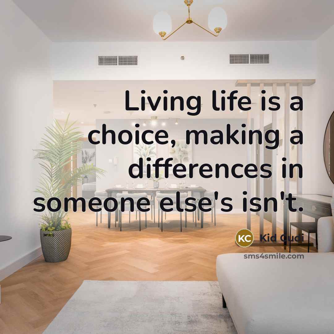 “Living life is a choice, making a differences in someone else's isn't.” quote by Kid Cudi