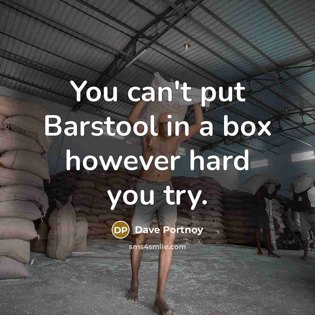 “You can't put Barstool in a box however hard you try.” quote by Dave Portnoy
