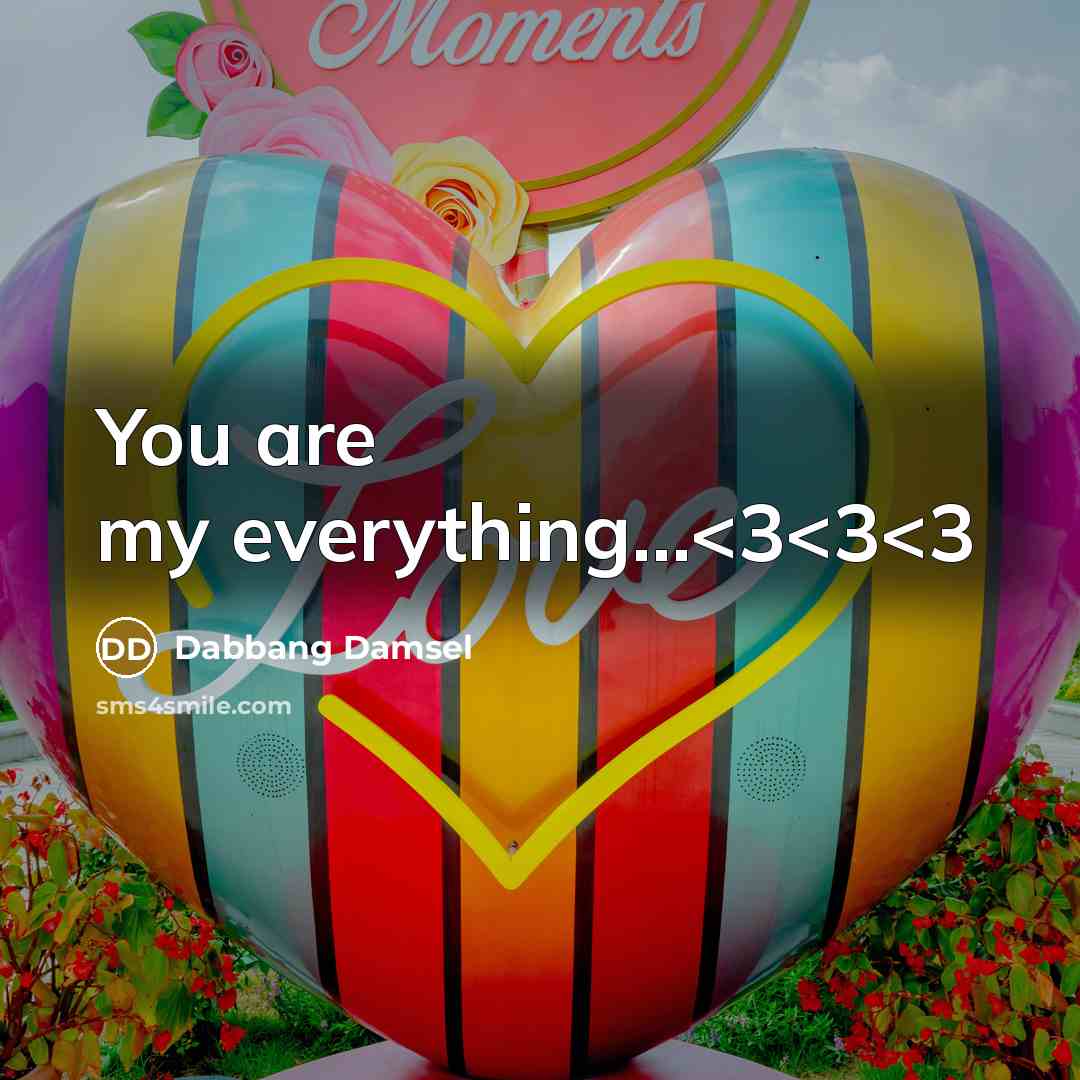 “You are my everything…” quote by Dabbang Damsel