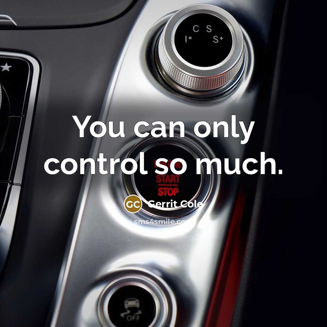 “You can only control so much.” quote by Gerrit Cole