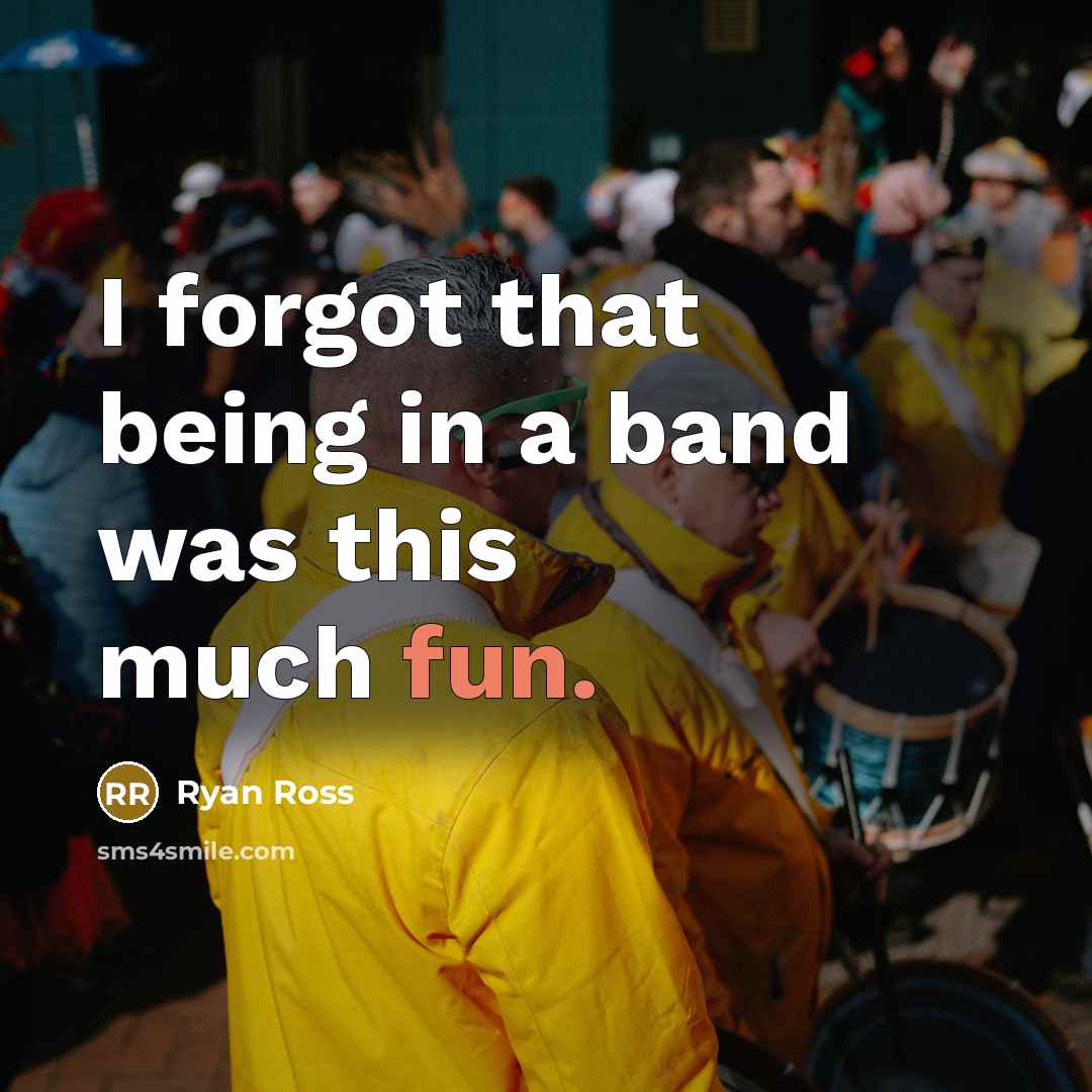 “I forgot that being in a band was this much fun.” quote by Ryan Ross