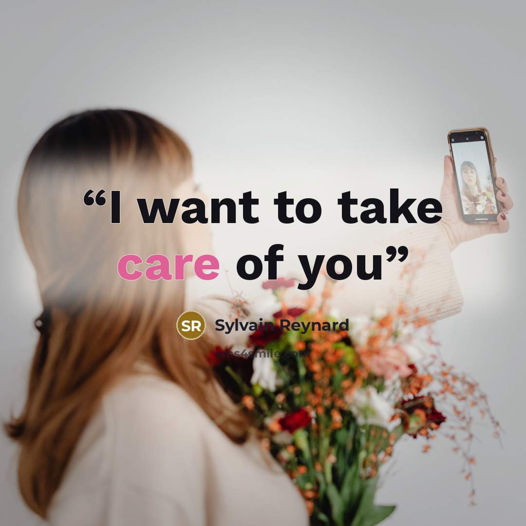 “I want to take care of you” quote by Sylvain Reynard