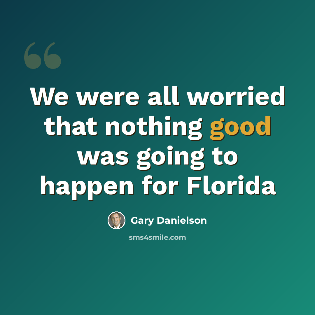 “We were all worried that nothing good was going to happen for Florida” quote by Gary Danielson