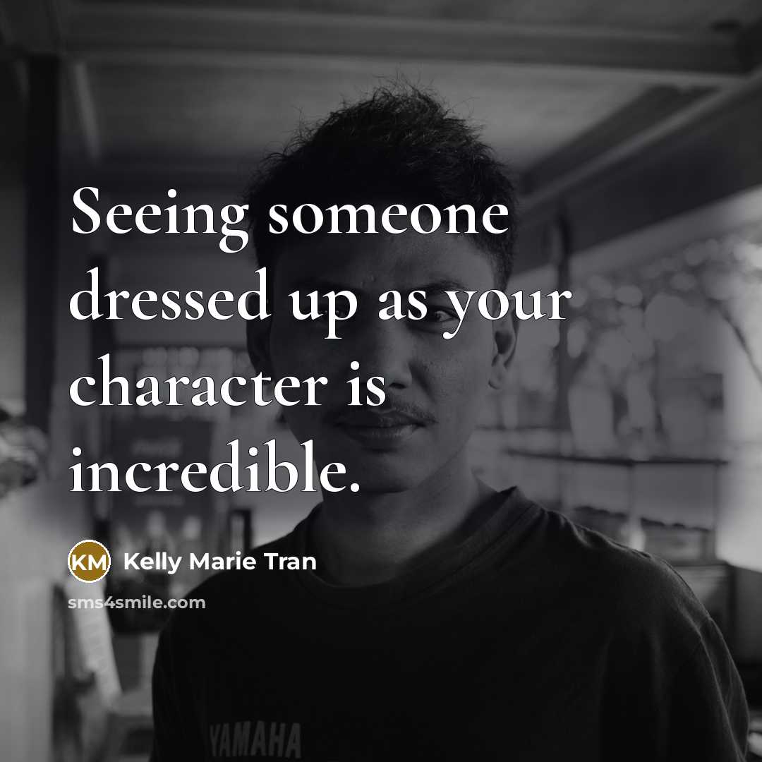 “Seeing someone dressed up as your character is incredible.” quote by Kelly Marie Tran