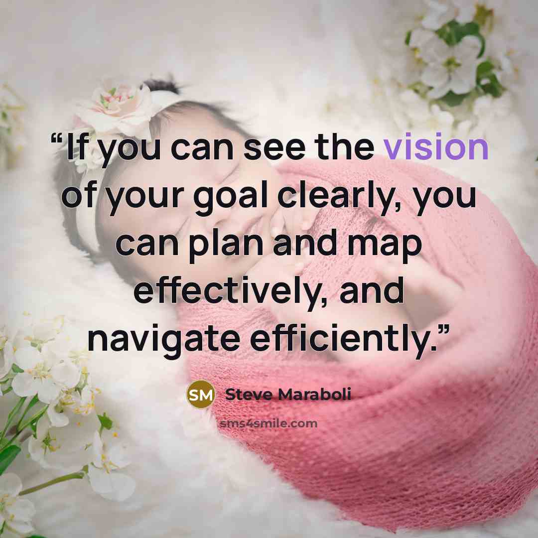 “If you can see the vision of your goal clearly, you can plan and map effectively, and navigate efficiently.” quote by Steve Maraboli