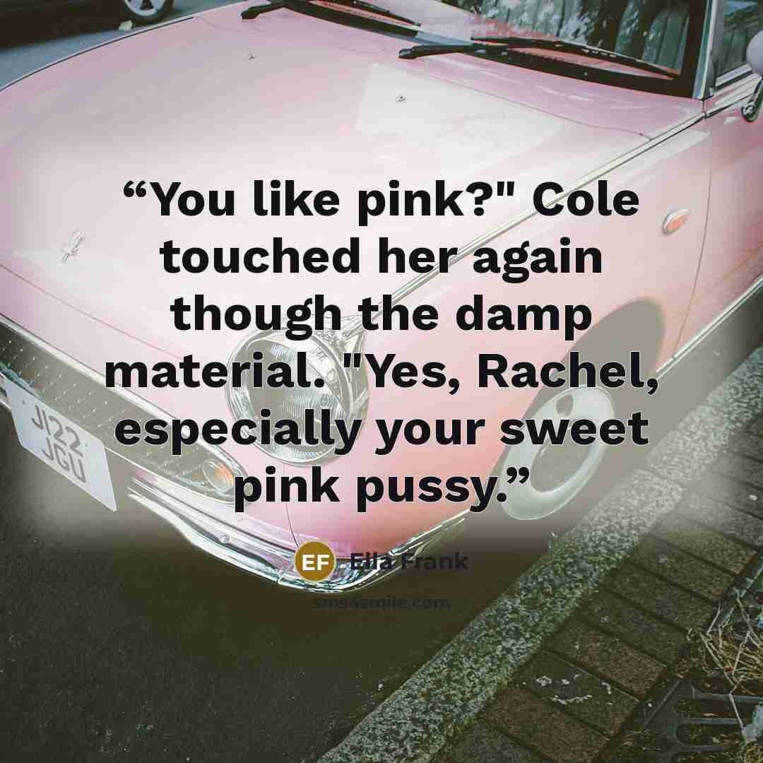 “You like pink?" Cole touched her again though the damp material. "Yes, Rachel, especially your sweet pink pussy.” quote by Ella Frank