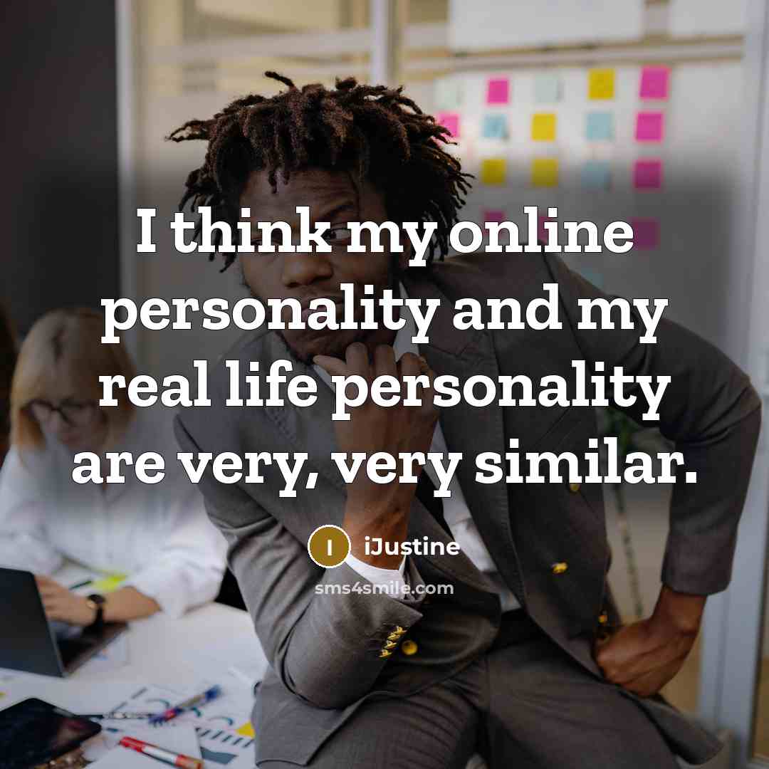 “I think my online personality and my real life personality are very, very similar.” quote by iJustine