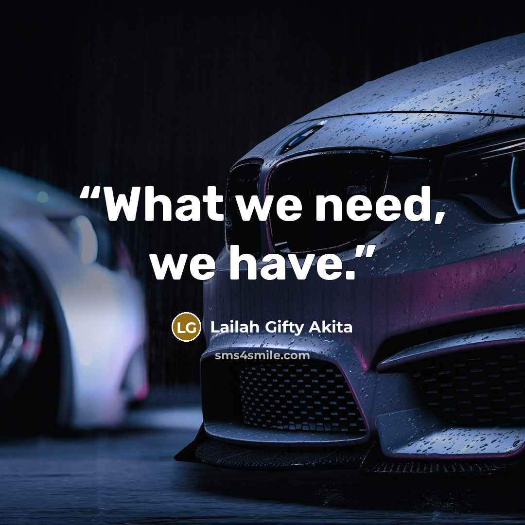 “What we need, we have.” quote by Lailah Gifty Akita