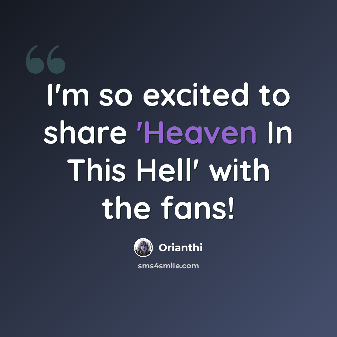 “I'm so excited to share 'Heaven In This Hell' with the fans!” quote by Orianthi