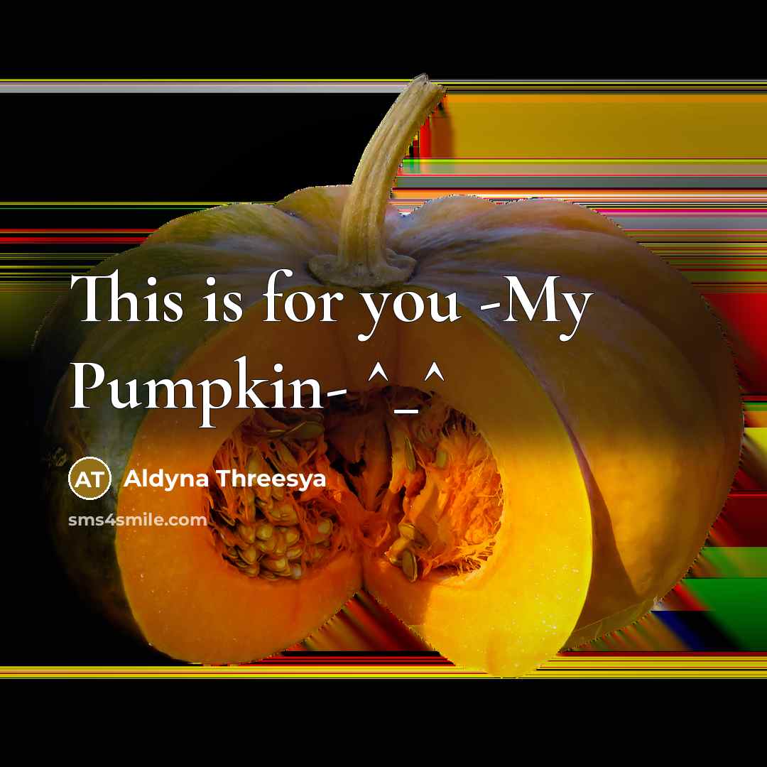 “This is for you -My Pumpkin- ^_^” quote by Aldyna Threesya