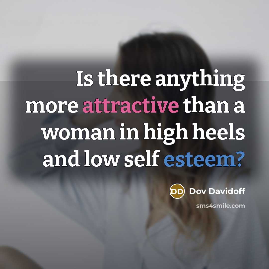 “Is there anything more attractive than a woman in high heels and low self esteem?” quote by Dov Davidoff
