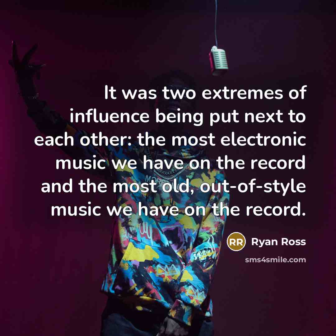 “It was two extremes of influence being put next to each other: the most electronic music we have on the record and the most old, out-of-style music we have on the record.” quote by Ryan Ross