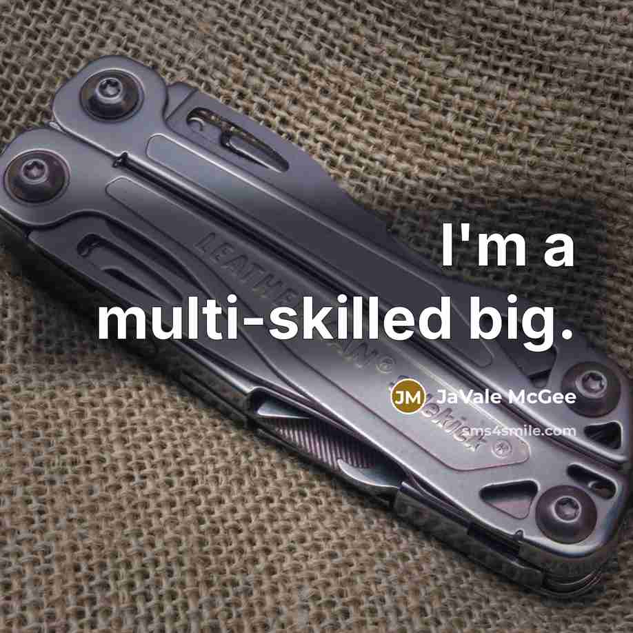 “I'm a multi-skilled big.” quote by JaVale McGee