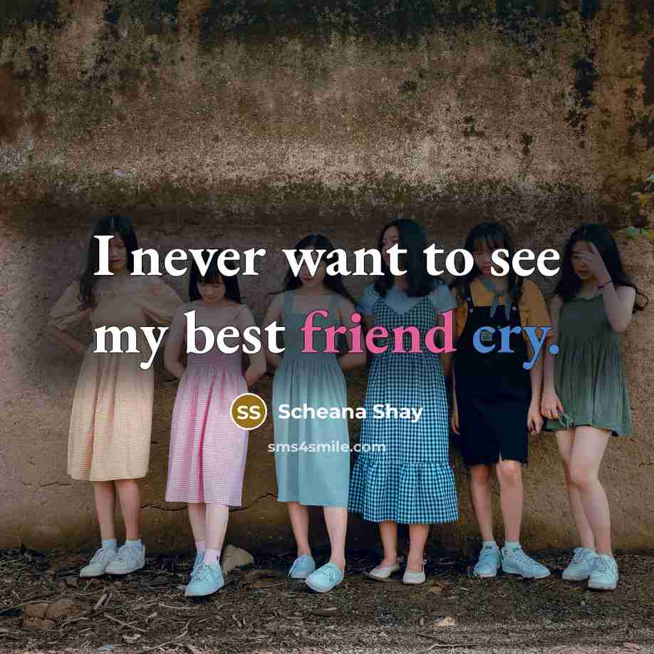 “I never want to see my best friend cry.” quote by Scheana Shay