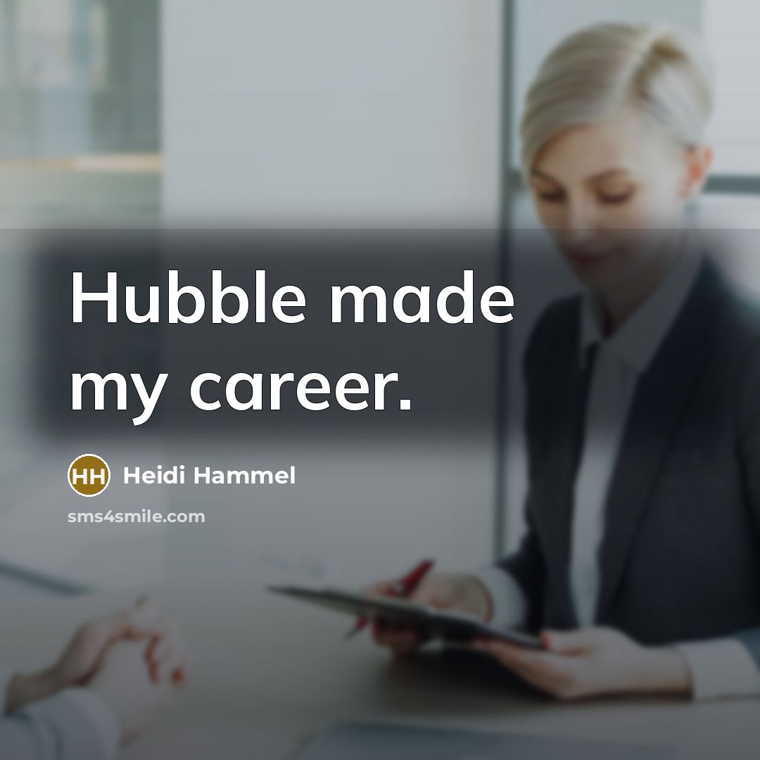 “Hubble made my career.” quote by Heidi Hammel