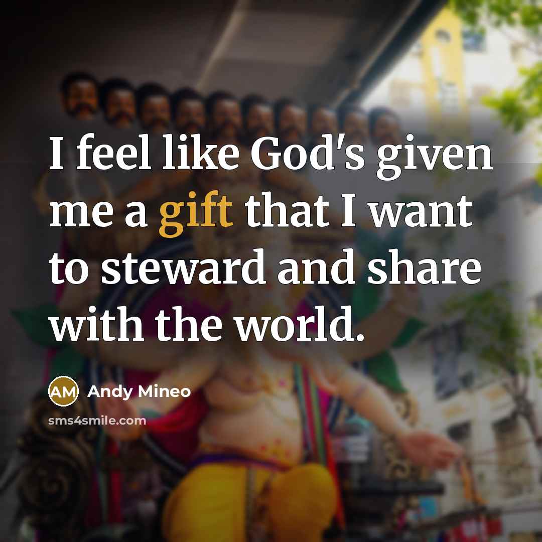 “I feel like God's given me a gift that I want to steward and share with the world.” quote by Andy Mineo