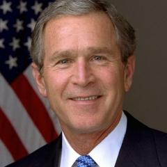 Portrait of George W Bush