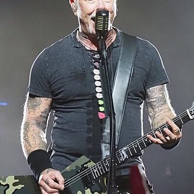 Portrait of James Hetfield