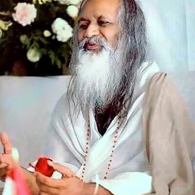 Portrait of Maharishi Mahesh Yogi