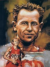 Portrait of Emil Zatopek