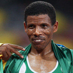 Portrait of Haile Gebrselassie