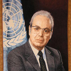 Portrait of Javier Perez de Cuellar