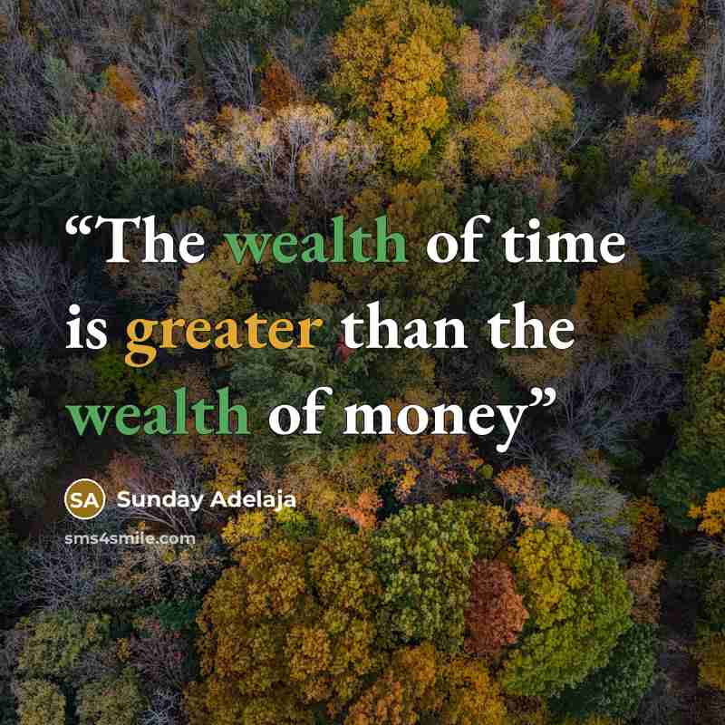 “The wealth of time is greater than the wealth of money” quote by Sunday Adelaja