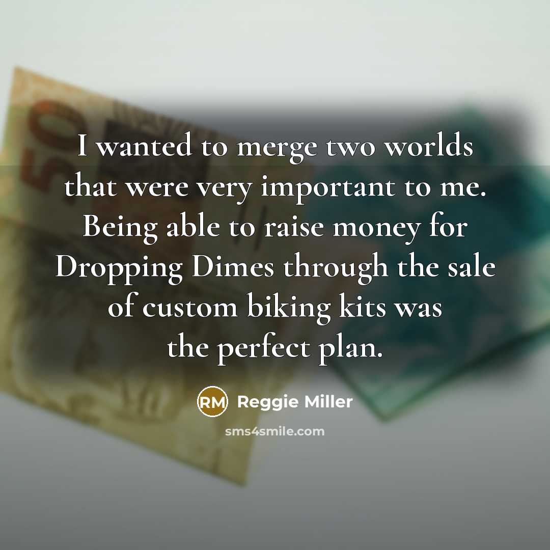 “I wanted to merge two worlds that were very important to me. Being able to raise money for Dropping Dimes through the sale of custom biking kits was the perfect plan.” quote by Reggie Miller
