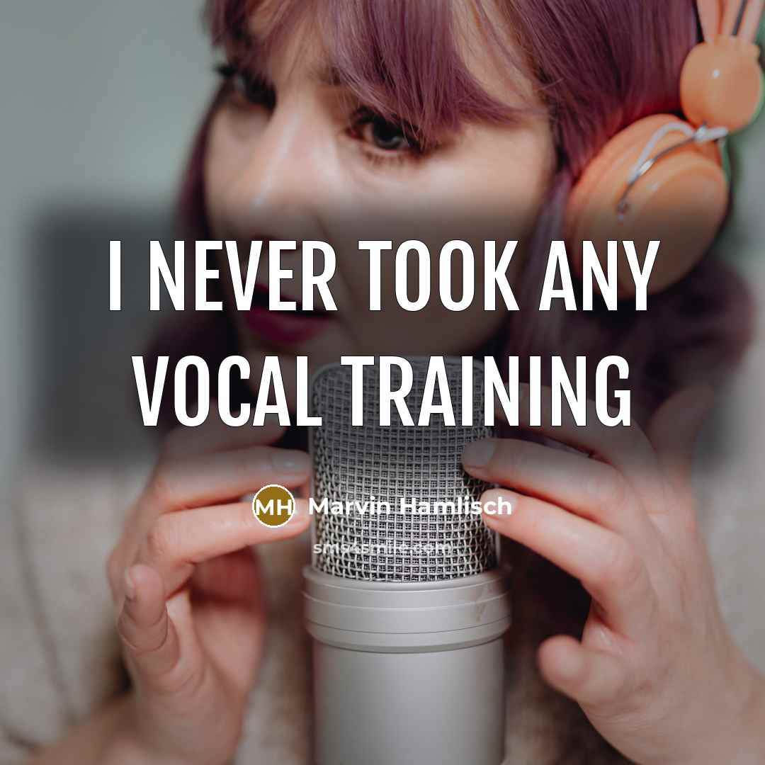 “I never took any vocal training” quote by Marvin Hamlisch