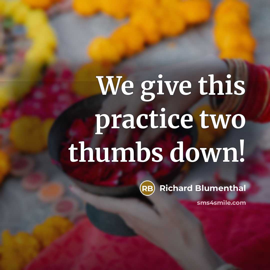 “We give this practice two thumbs down!” quote by Richard Blumenthal