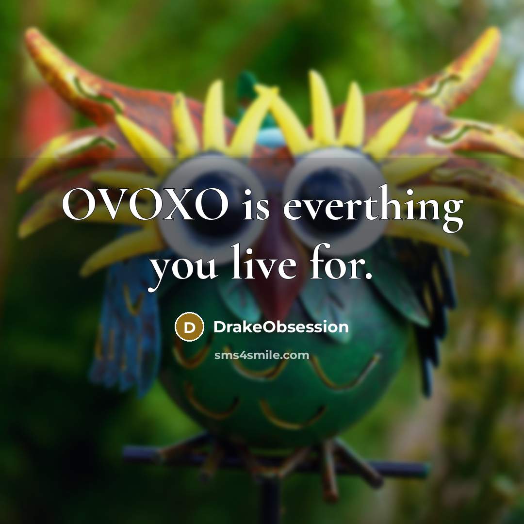 “OVOXO is everthing you live for.” quote by DrakeObsession