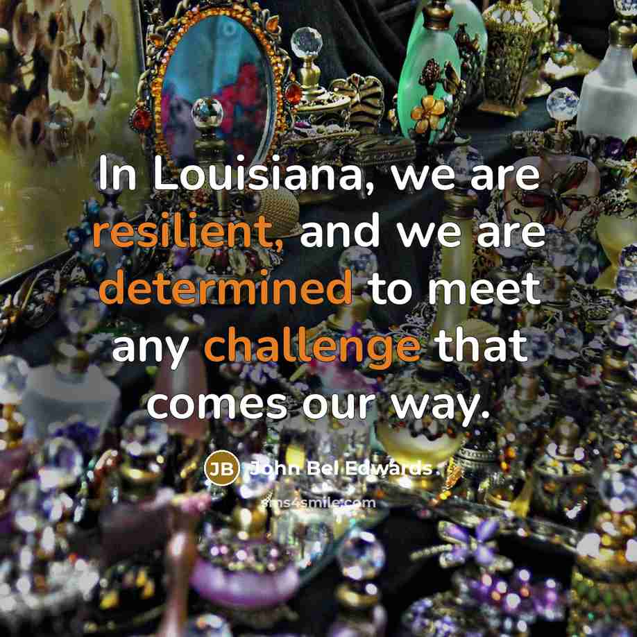 “In Louisiana, we are resilient, and we are determined to meet any challenge that comes our way.” quote by John Bel Edwards