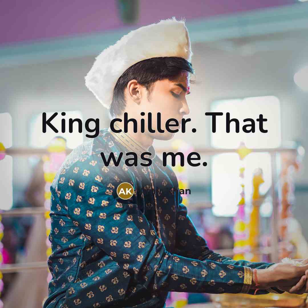 “King chiller. That was me.” quote by Amir Khan