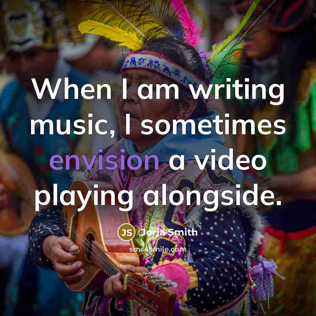 “When I am writing music, I sometimes envision a video playing alongside.” quote by Jorja Smith
