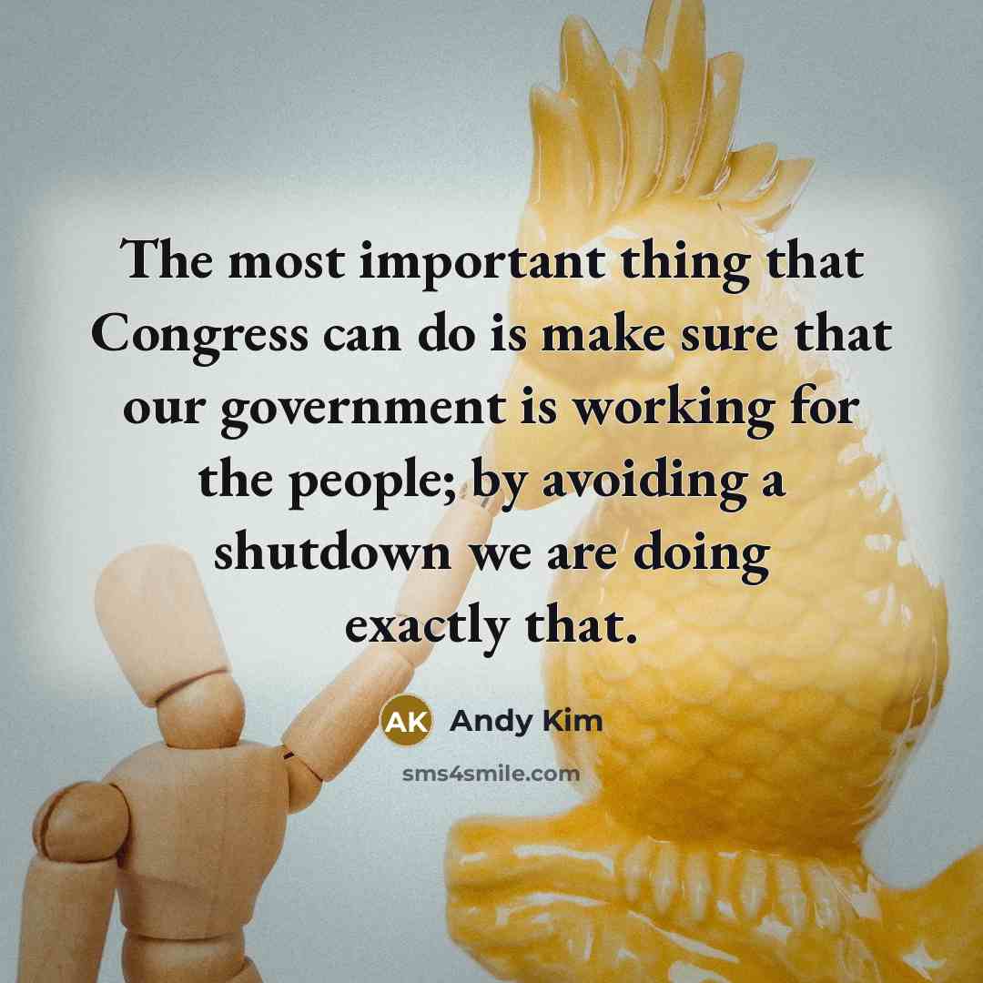 “The most important thing that Congress can do is make sure that our government is working for the people; by avoiding a shutdown we are doing exactly that.” quote by Andy Kim