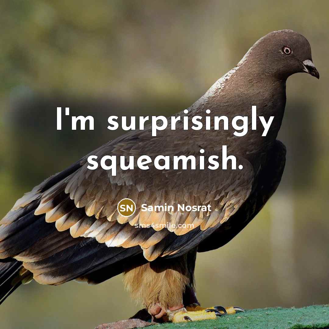 “I'm surprisingly squeamish.” quote by Samin Nosrat