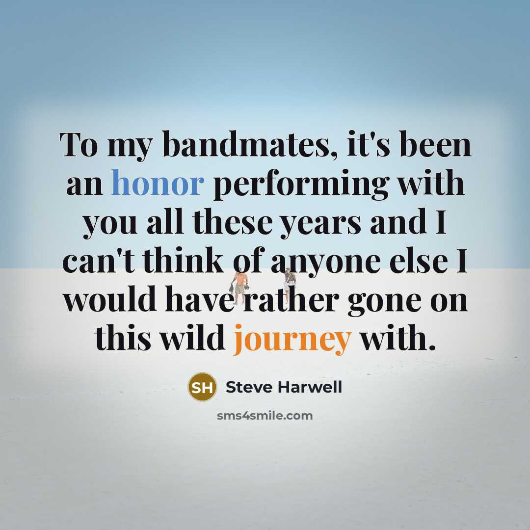 “To my bandmates, it's been an honor performing with you all these years and I can't think of anyone else I would have rather gone on this wild journey with.” quote by Steve Harwell